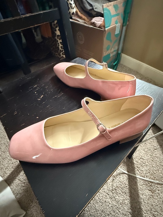 Poppy Barley Shoes - Classic patent Pink leather Poppy Barley Mary Jane Flats - Women